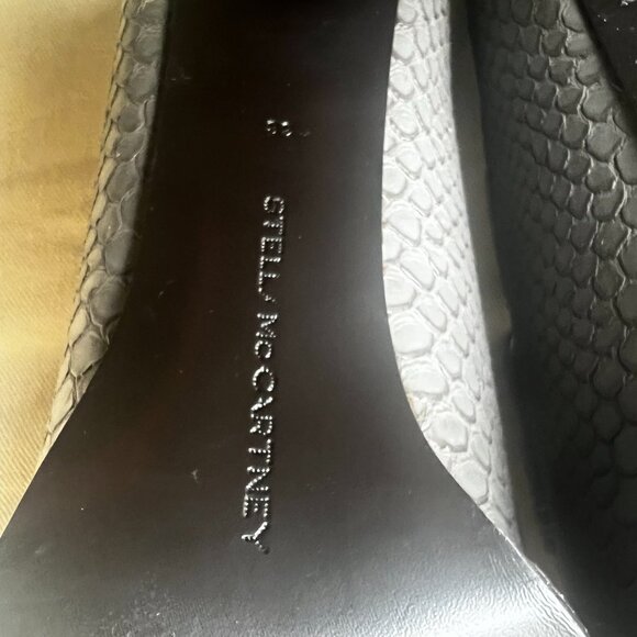 Stella McCartney Python Snakeskin Chunky Heeled Loafers Size - Picture 6 of 6